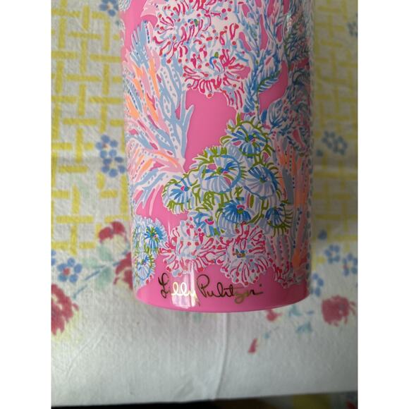 SHIPS IN 24 HRS Lilly Pulitzer 24 Oz New Acrylic/Plastic Tumbler PINK - Picture 3 of 3